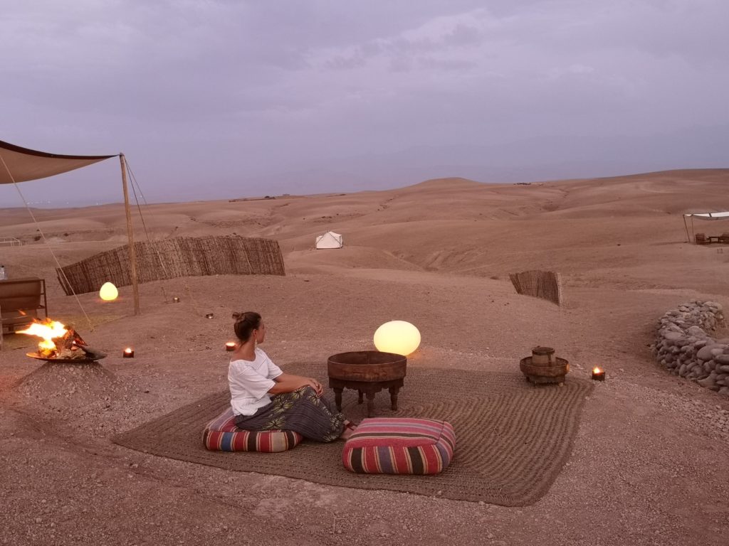 Gourmet dinner among the stars - SaharaDesertTravel